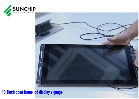 Monitor LCD della struttura aperta di Digital del contrassegno del metallo della pubblicità di industriale LCD del giocatore