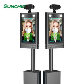 Termometro LCD a 8 pollici di infrarosso di riconoscimento di fronte di Android 5,1 dell'esposizione